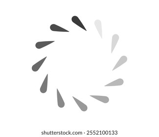 Loading bar status icon. Vector illustration. Vector loaded icons. Download progress. Donload or Upload.