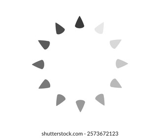 Loading bar status icon. Vector illustration. Vector loaded icons. Download progress. Donload or Upload.