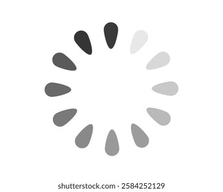 Loading bar status icon. Vector illustration. Vector loaded icons. Download progress. Donload or Upload.