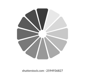 Loading bar status icon. Vector illustration. Vector loaded icons. Download progress. Donload or Upload.