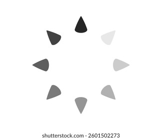 Loading bar status icon. Vector illustration. Vector loaded icons. Download progress. Donload or Upload.