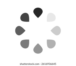 Loading bar status icon. Vector illustration. Vector loaded icons. Download progress. Donload or Upload.