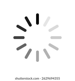Het symbool van de laadbalk van de website. website laadbalk vectorpictogramset. Voortgangspictogram van de laadbalk instellen, Circle-laderverzameling. Beladingsstatus, Geïsoleerd laden