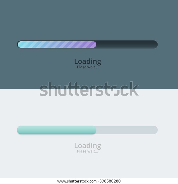 Ui loader. Loading UI. Loading 51%. Loading... Yellow.