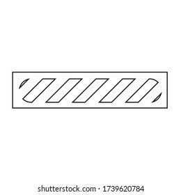 Loading bar vector icon, outline