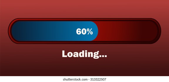 Loading Bar Vector Illustration. 