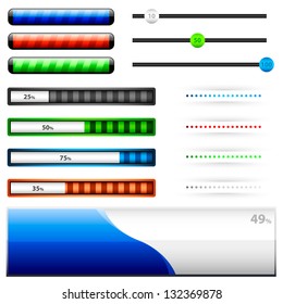 Loading bars. Vector illustration.