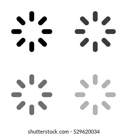 Loading  - black vector icon