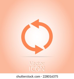 Loading and buffering icon. Flat style. Made in vector