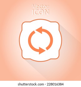 Loading and buffering icon. Flat style. Made in vector