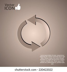 Loading and buffering icon. Made in vector