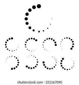 Loading / buffering icon set vector