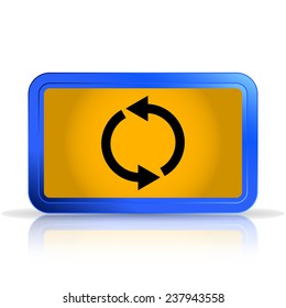 Loading and buffering icon. Specular reflection. Isolated on white background. Made vector illustration