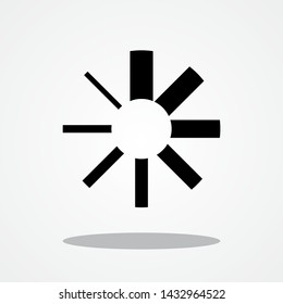 Loading Cicle Icon with Gray Shadow