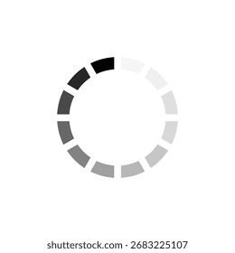 Loading Circle Animation with white background 