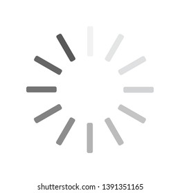 Loading circle icon. Vector illustration.