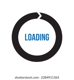 loading with circle related icon isolated on background