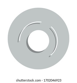 loading circles badge icon. Simple glyph, flat vector of Loader icons for ui and ux, website or mobile application