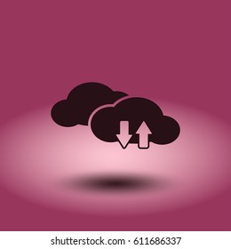 loading cloud web icon