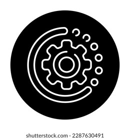 Loading color line icon. Technical time. Download process. System update.