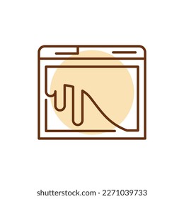 Loading color line icon. Website banner. Download process. System update.