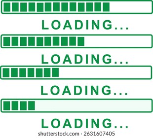 LOADING COLOR RED GREEN BLACK WAITING