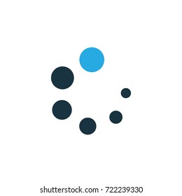 Loading Colorful Icon Symbol. Premium Quality Isolated Waiting Element In Trendy Style.