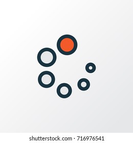 Loading Colorful Outline Symbol. Premium Quality Isolated Waiting Element In Trendy Style.