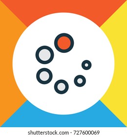 Loading Colorful Outline Symbol. Premium Quality Isolated Waiting Element In Trendy Style.
