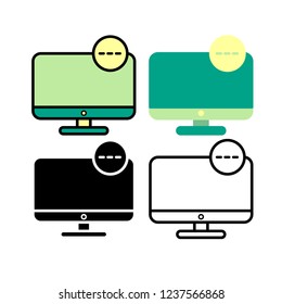 loading computer vector icons