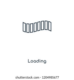 Loading concept line icon. Linear Loading concept outline symbol design. This simple element illustration can be used for web and mobile UI/UX.