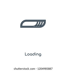 Loading concept line icon. Linear Loading concept outline symbol design. This simple element illustration can be used for web and mobile UI/UX.
