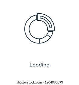 Loading concept line icon. Linear Loading concept outline symbol design. This simple element illustration can be used for web and mobile UI/UX.