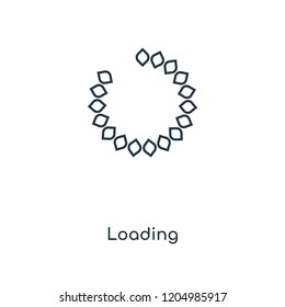 Loading concept line icon. Linear Loading concept outline symbol design. This simple element illustration can be used for web and mobile UI/UX.