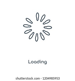 Loading concept line icon. Linear Loading concept outline symbol design. This simple element illustration can be used for web and mobile UI/UX.