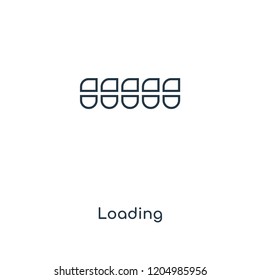 Loading concept line icon. Linear Loading concept outline symbol design. This simple element illustration can be used for web and mobile UI/UX.