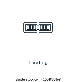 Loading concept line icon. Linear Loading concept outline symbol design. This simple element illustration can be used for web and mobile UI/UX.