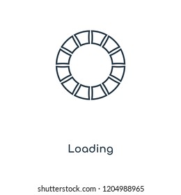 Loading concept line icon. Linear Loading concept outline symbol design. This simple element illustration can be used for web and mobile UI/UX.