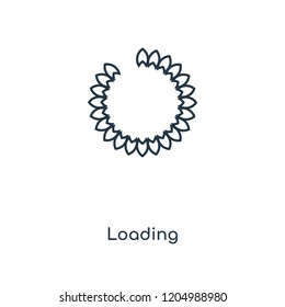 Loading concept line icon. Linear Loading concept outline symbol design. This simple element illustration can be used for web and mobile UI/UX.