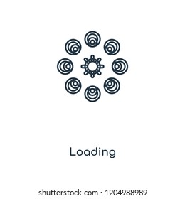 Loading concept line icon. Linear Loading concept outline symbol design. This simple element illustration can be used for web and mobile UI/UX.