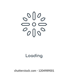Loading concept line icon. Linear Loading concept outline symbol design. This simple element illustration can be used for web and mobile UI/UX.