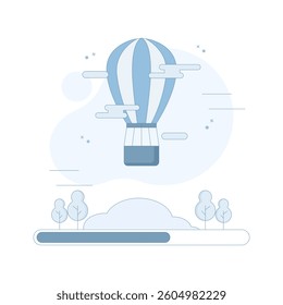 Loading Concept. System software update and upgrade. Loading process screen. Loading bar icon with indicator. Vector illustration for Landing Page.