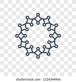 Loading concept vector linear icon isolated on transparent background, Loading concept transparency concept in outline style