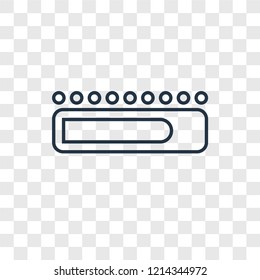 Loading concept vector linear icon isolated on transparent background, Loading concept transparency concept in outline style