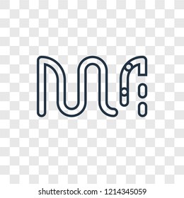 Loading concept vector linear icon isolated on transparent background, Loading concept transparency concept in outline style