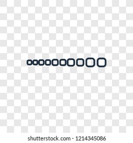 Loading concept vector linear icon isolated on transparent background, Loading concept transparency concept in outline style