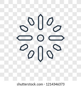 Loading concept vector linear icon isolated on transparent background, Loading concept transparency concept in outline style