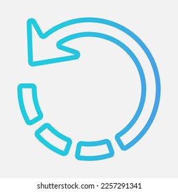 Loading cursor icon vector illustration in gradient style, use for website mobile app presentation