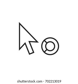 loading cursor pointer icon vector