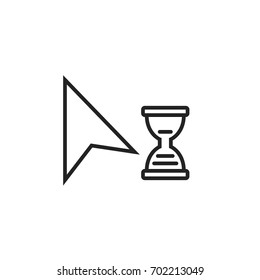 loading cursor pointer icon vector